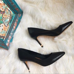 Aldo Black Leather Heels